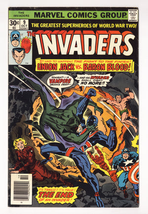 The Invaders Vol 1 9 Low Grade (1976)