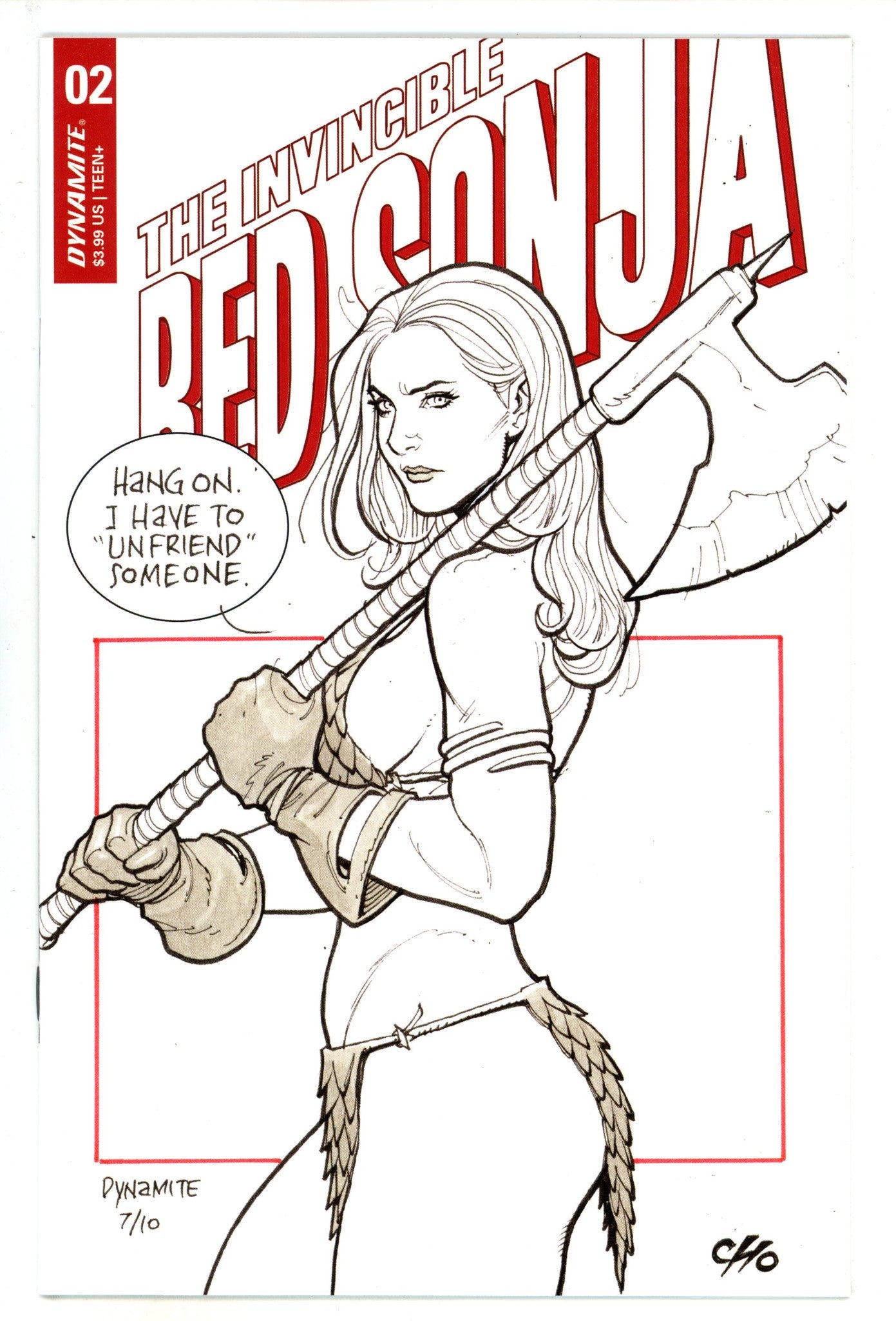 The Invincible Red Sonja 2 High Grade (2021) Cho Variant 