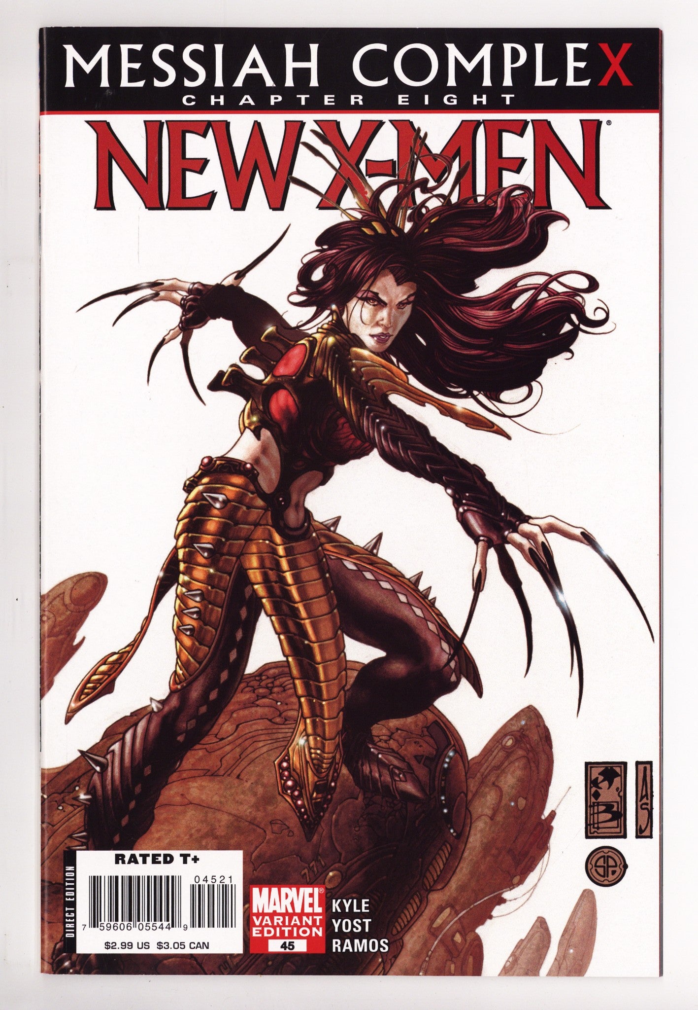 New X-Men 45 High Grade (2008) Bianchi Variant 