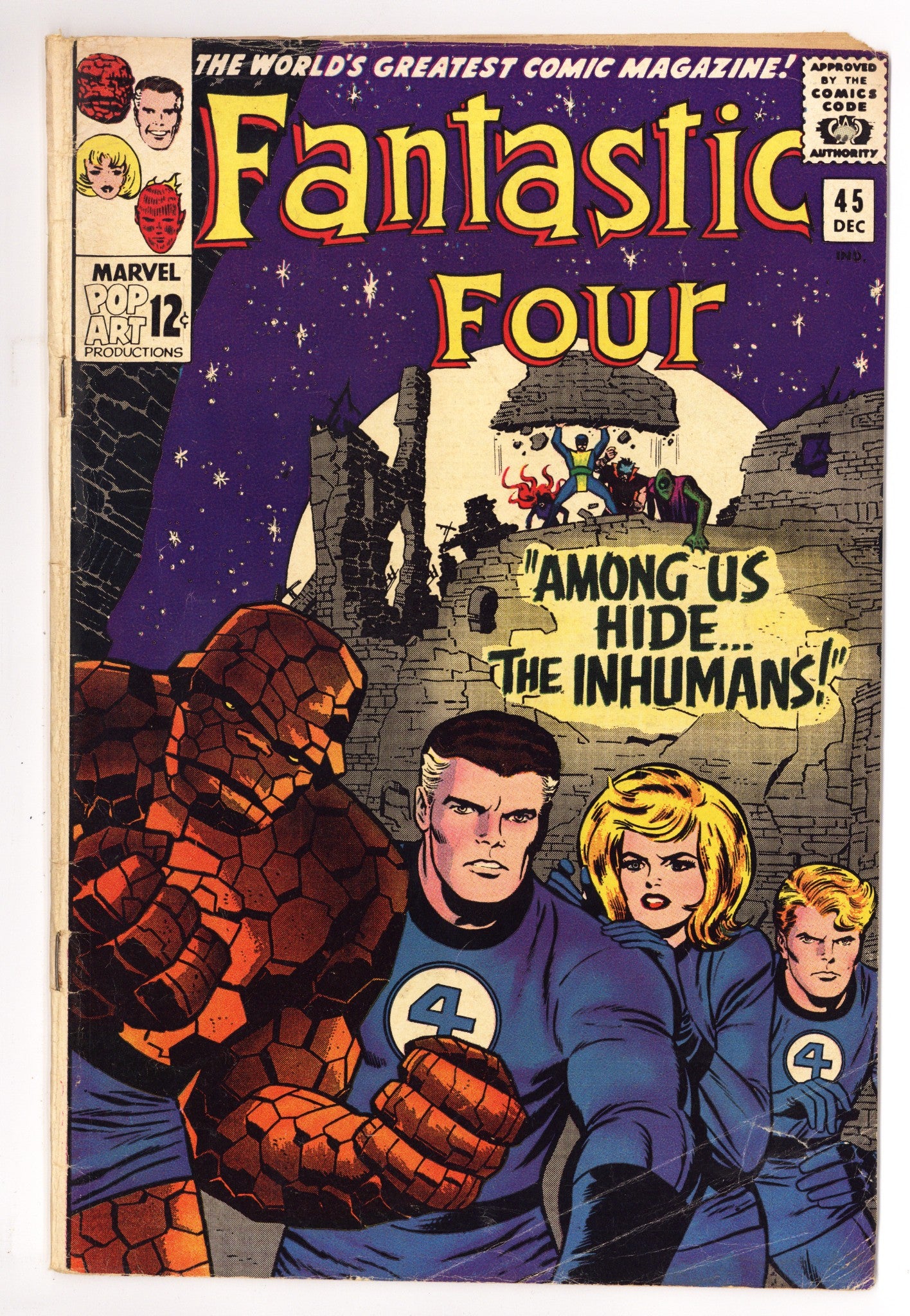 Fantastic Four Vol 1 45 VG- (3.5) (1965) 