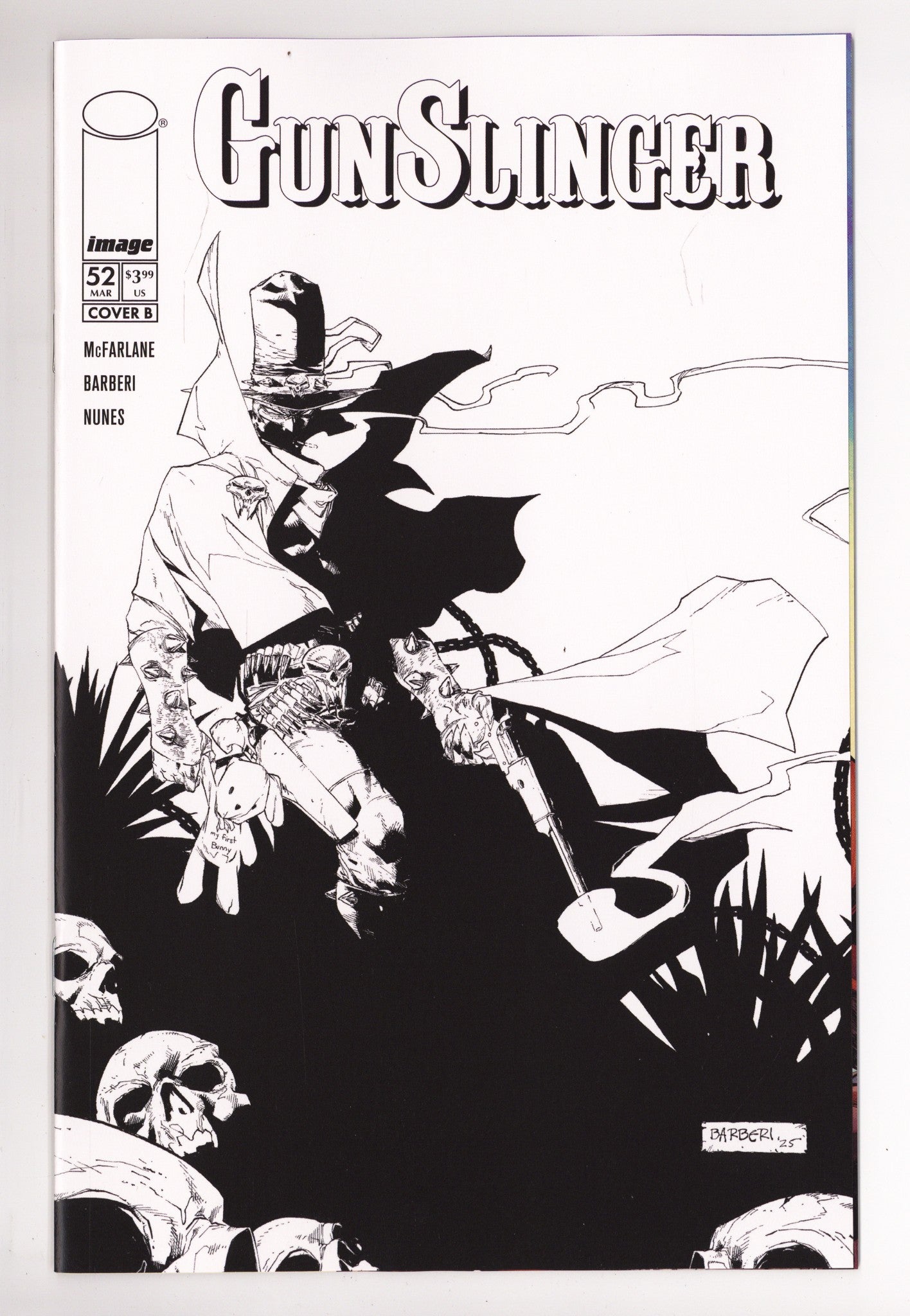 Gunslinger Spawn 52 Barberi B&W Variant (2026)