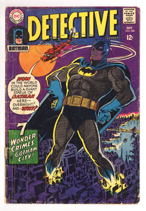 Detective Comics Vol 1 368 FR (1.0) Cover Detached (1967)