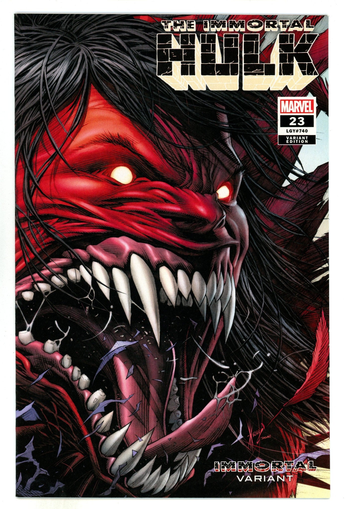 Immortal Hulk 23 High Grade (2019) Keown Wraparound Variant 