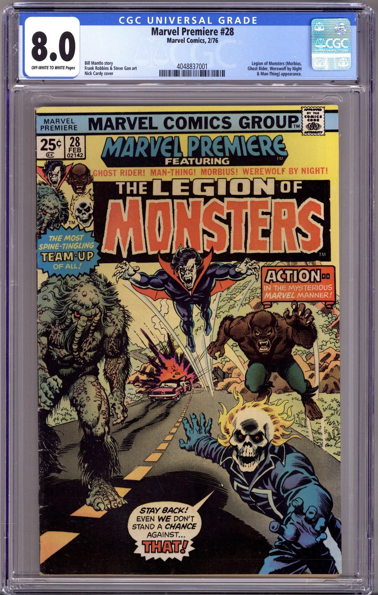 Marvel Premiere 28 CGC 8.0 (VF) (1976) 
