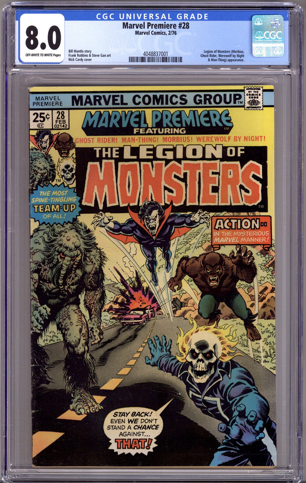 Marvel Premiere 28 CGC 8.0 (VF) (1976)