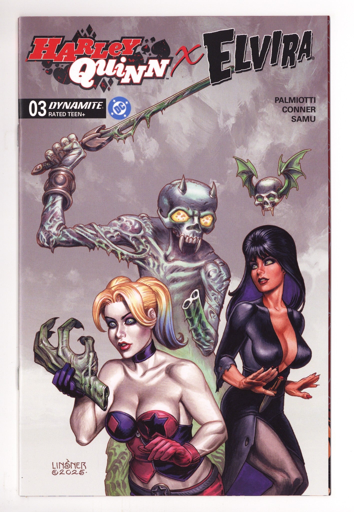 Harley Quinn X Elvira 3 Linsner Variant (2025)