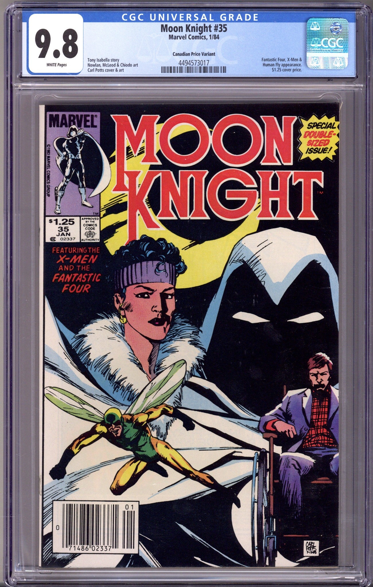 Moon Knight Vol 1 35 CGC 9.8 (NM/M) (1984) Canadian Price Variant