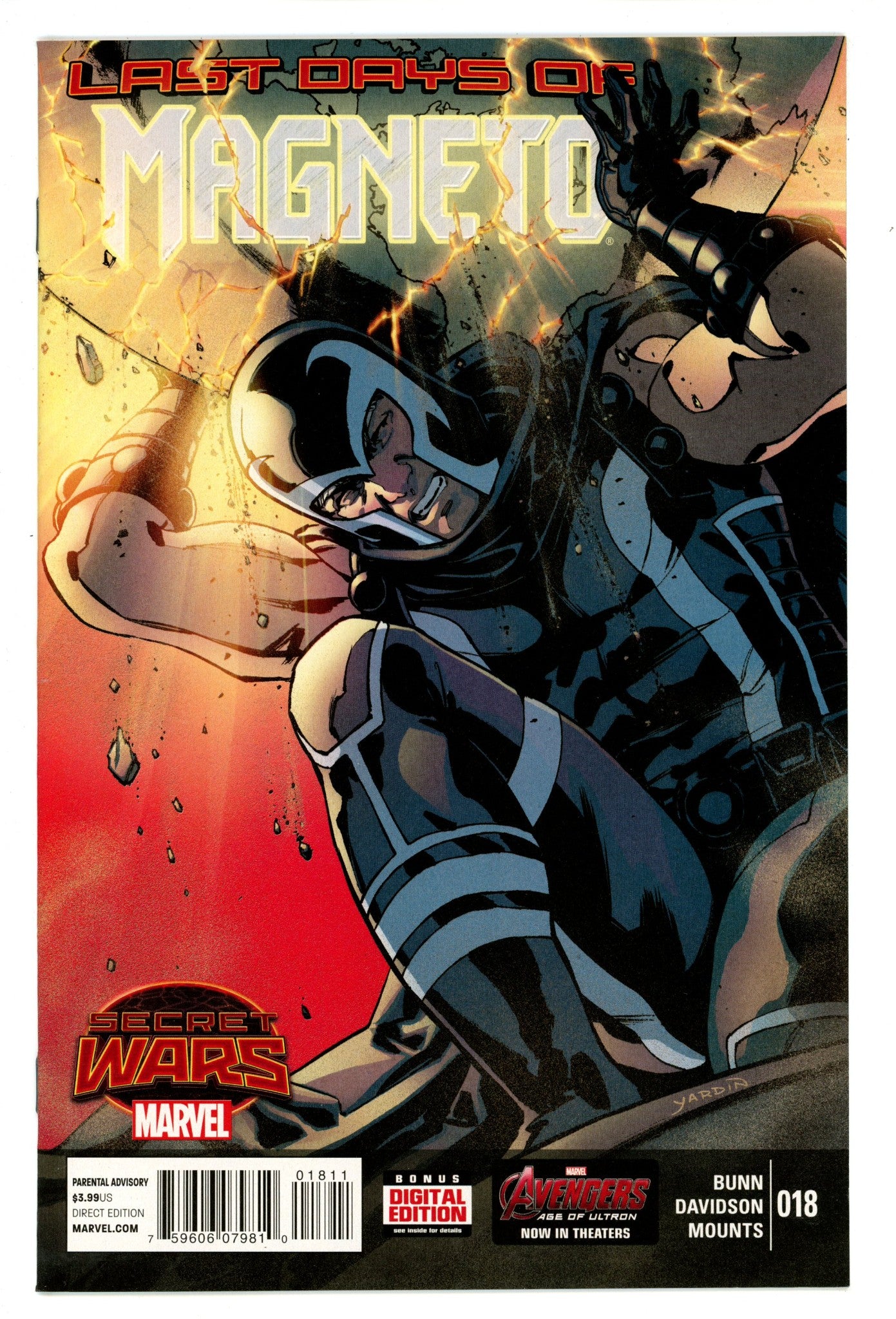Magneto Vol 3 18 High Grade (2015) 
