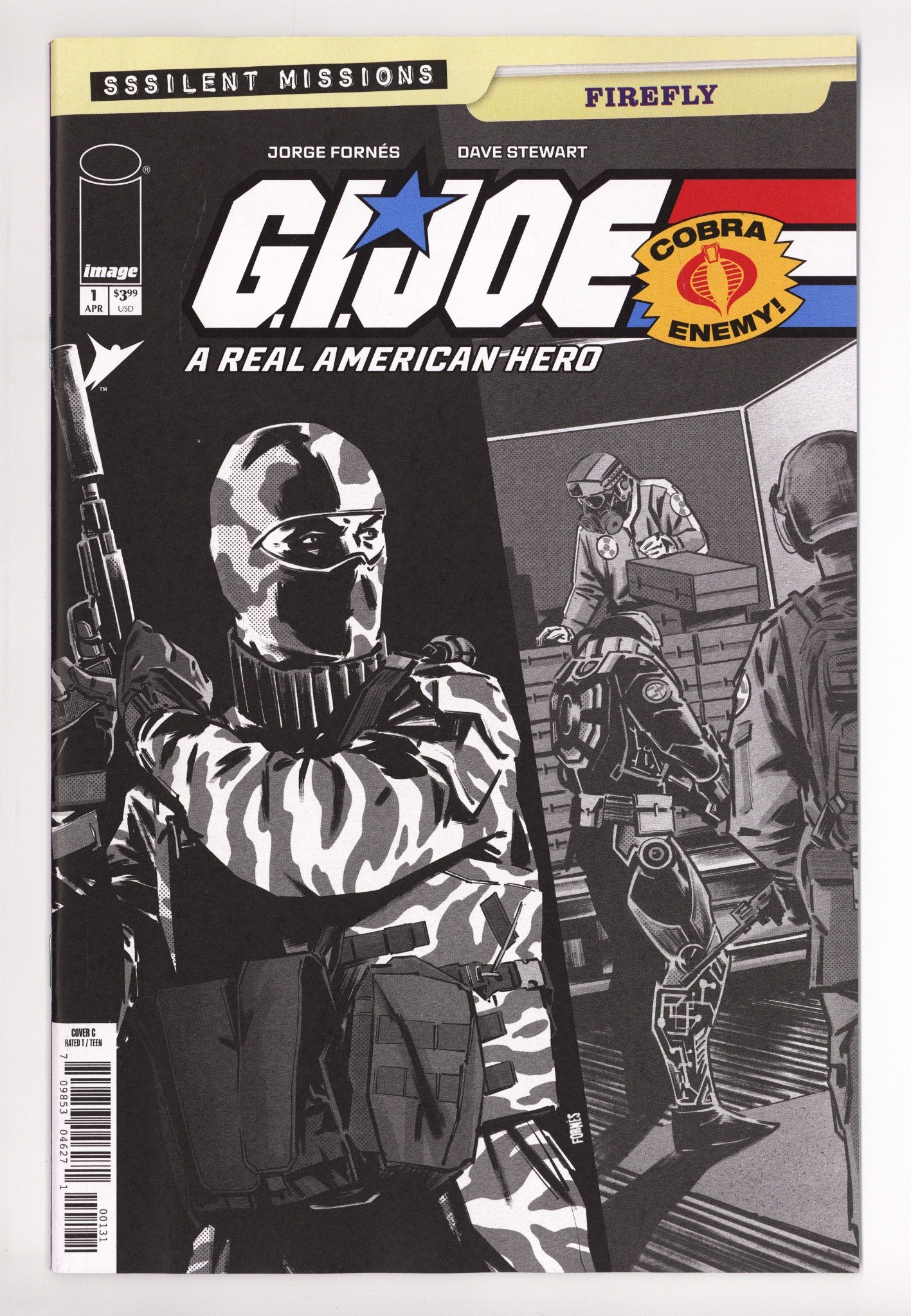 G.I. Joe A Real American Hero Sssilent Missions Firefly 1 Fornés B&W Incentive NM- (2026)