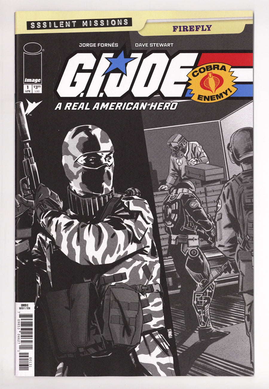 G.I. Joe A Real American Hero Sssilent Missions Firefly 1 Fornés B&W Incentive NM- (2026)