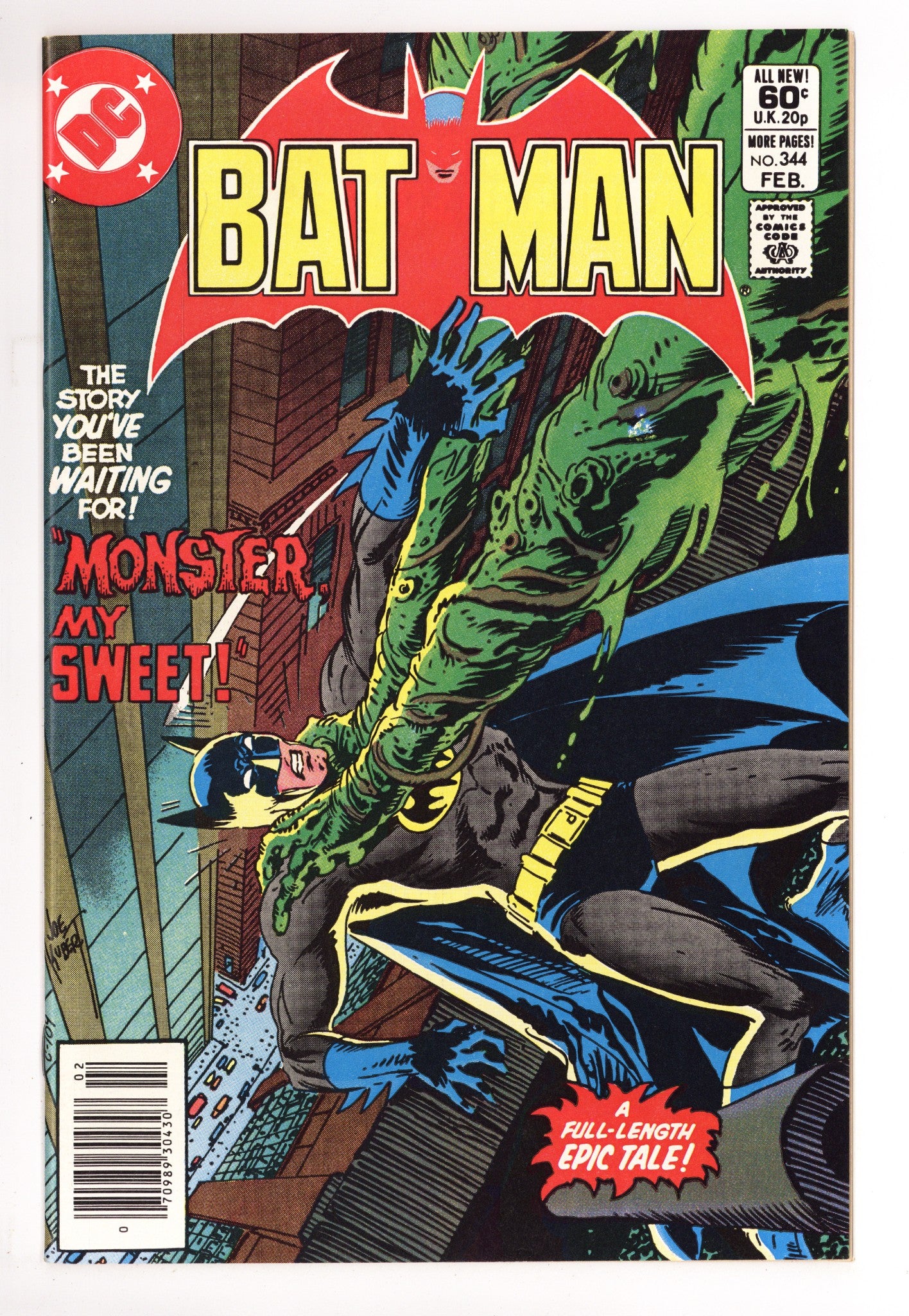 Batman Vol 1 344 NM (9.4) (1982) Newsstand 