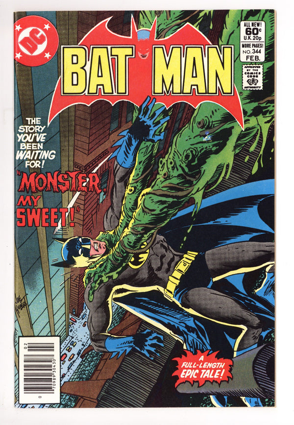 Batman Vol 1 344 NM (9.4) (1982) Newsstand