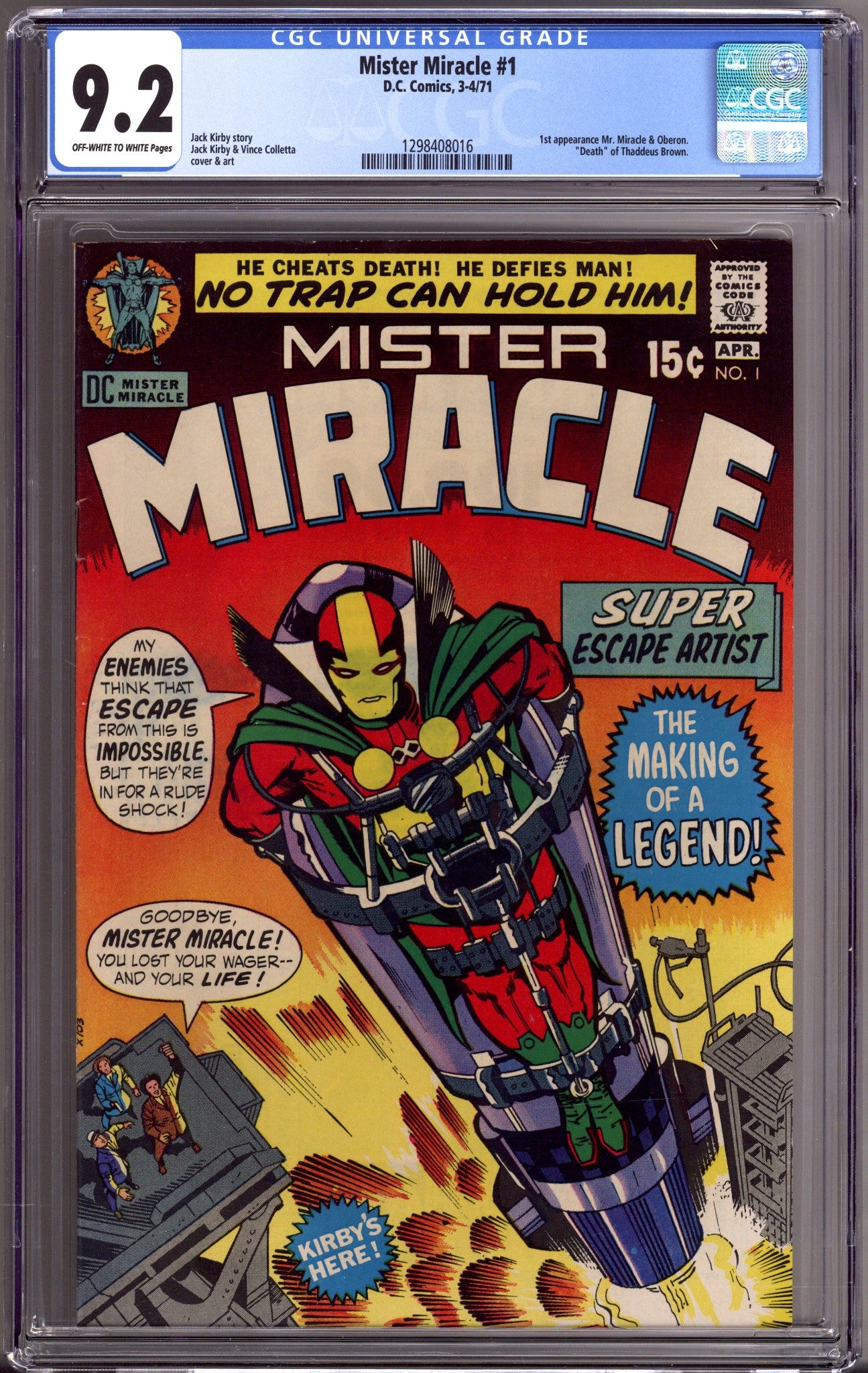 Mister Miracle Vol 1 1 CGC 9.2 (NM-) (1971) 