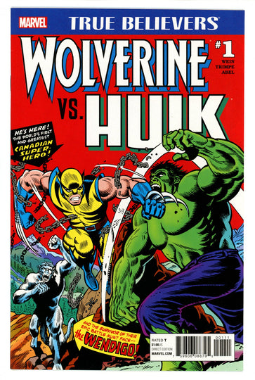True Believers: Wolverine vs. Hulk 1 High Grade (2017) 