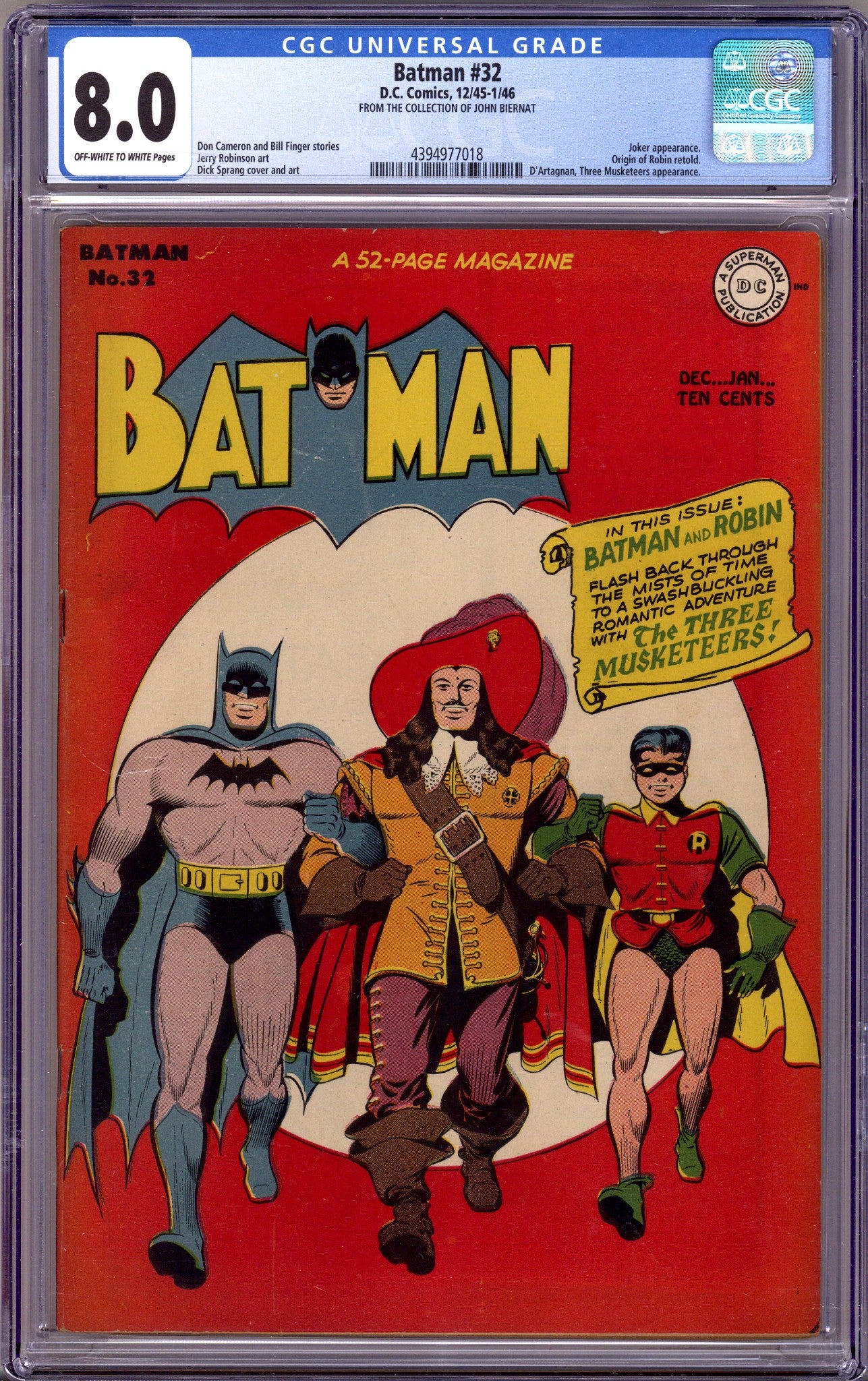 Batman Vol 1 32 CGC VF (8.0) (1945)