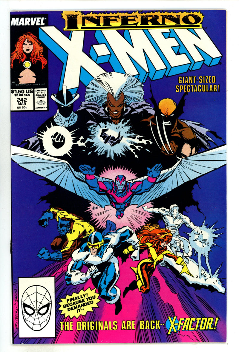 The Uncanny X-Men Vol 1 242 High Grade (1989) 