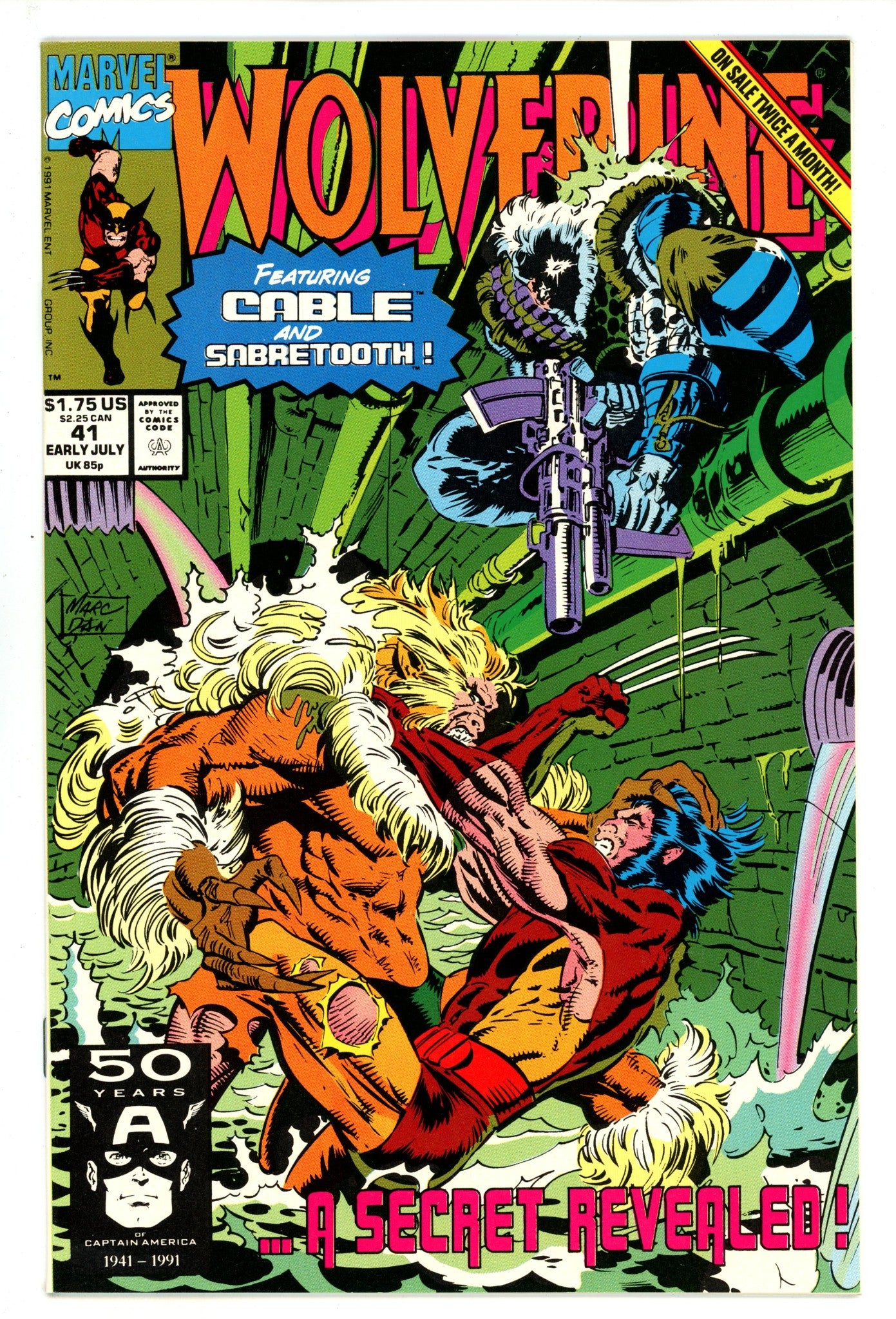 Wolverine Vol 2 41 NM- (9.2) (1991) 