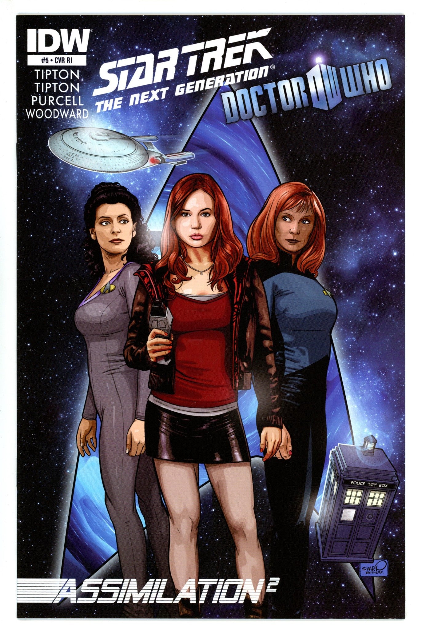 Star Trek: The Next Generation / Doctor Who: Assimilation┬▓ 5 Sharp Incentive Variant VF+ (2012)