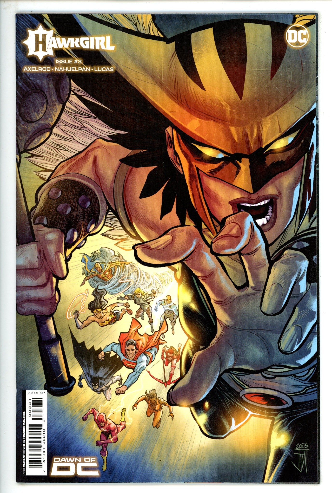 Hawkgirl Vol 2 3 Manapul Incentive Variant NM- (2023)
