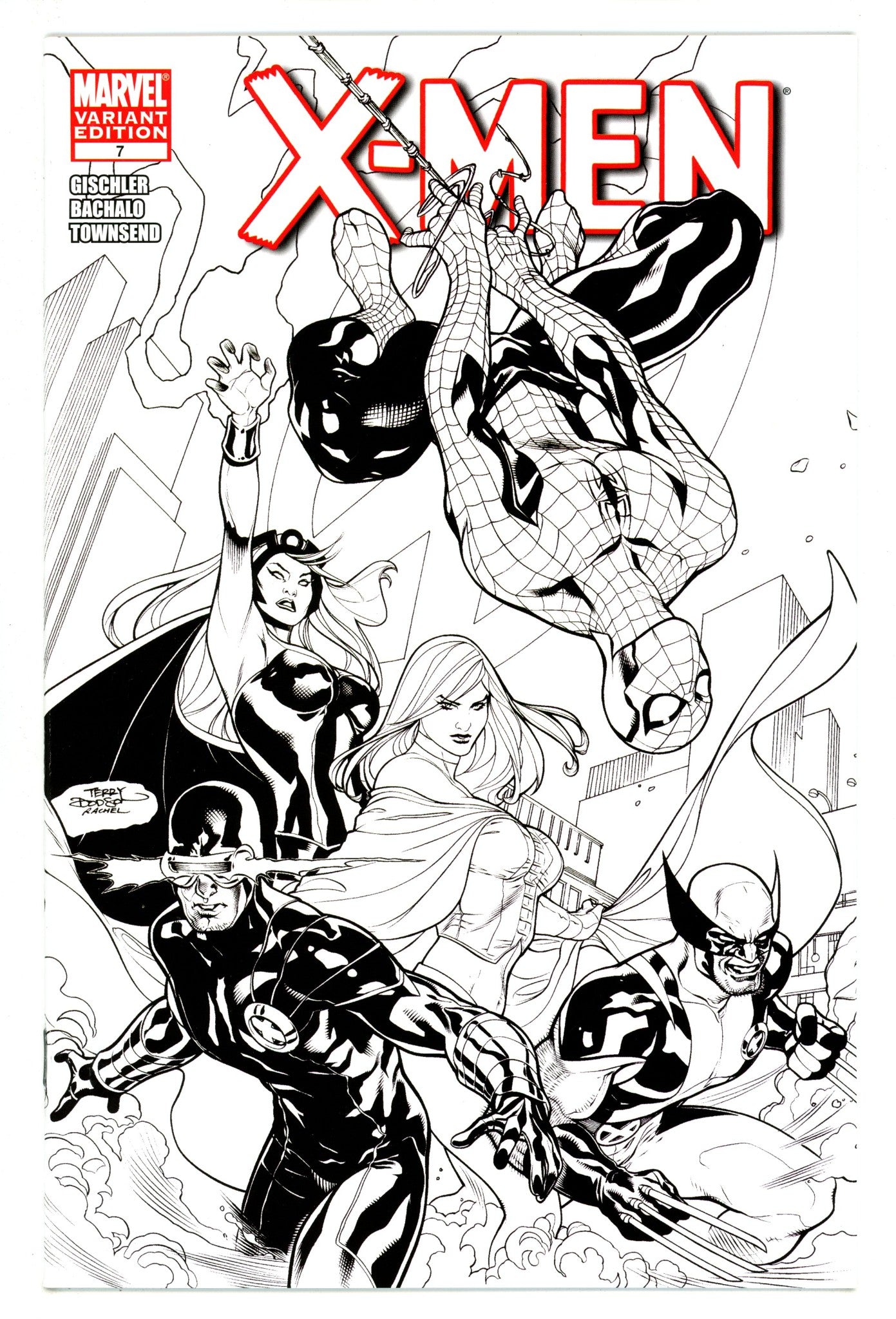 X-Men Vol 2 7 VF/NM (9.0) (2011) Dodson B&W Exclusive Variant 