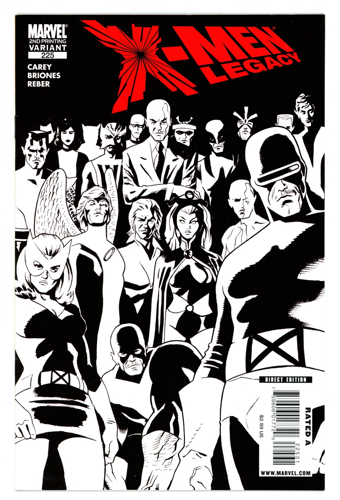 X-Men: Legacy Vol 1 225 High Grade (2009) 2nd Print 