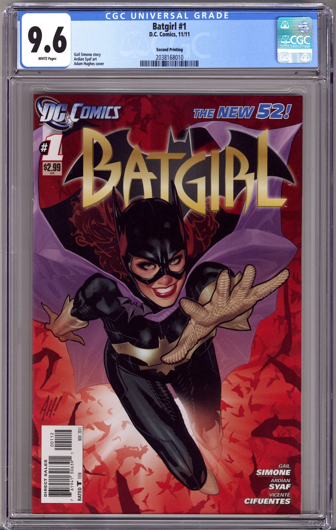 Batgirl Vol 4 1 CGC 9.6 (NM+) (2011) 2nd Print 
