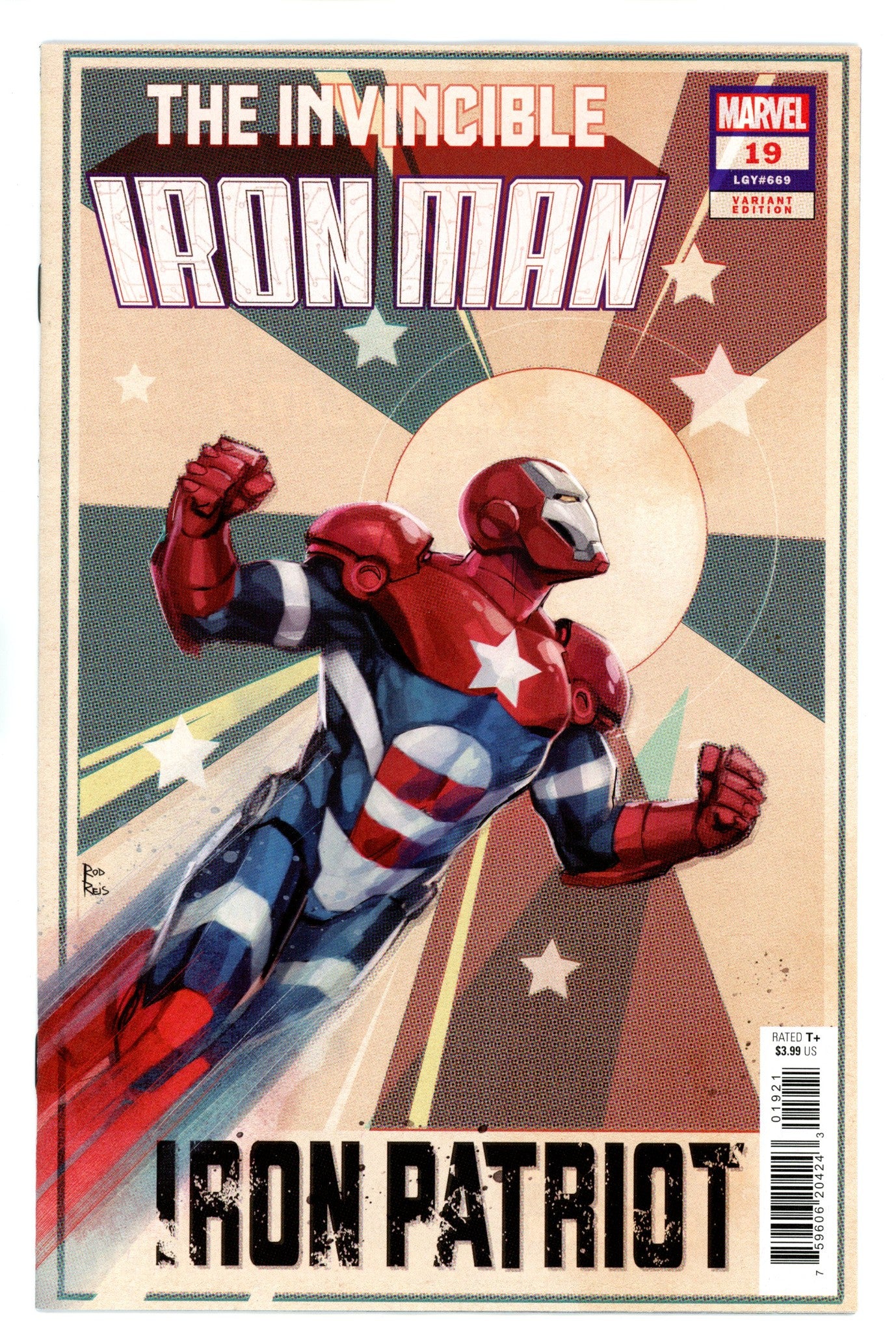 Invincible Iron Man 19 Reis Variant (2024)