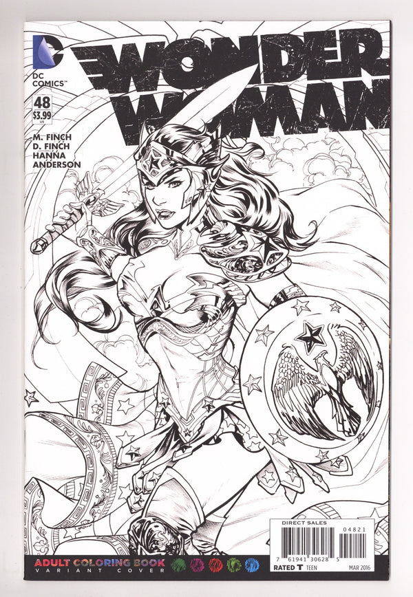 Wonder Woman Vol 4 48 High Grade (2016) Lupacchino B&W Variant