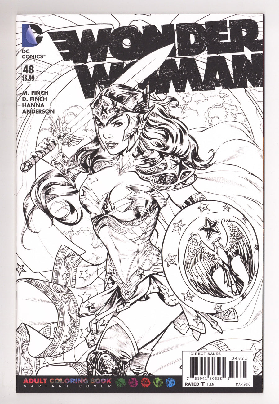 Wonder Woman Vol 4 48 High Grade (2016) Lupacchino B&W Variant 