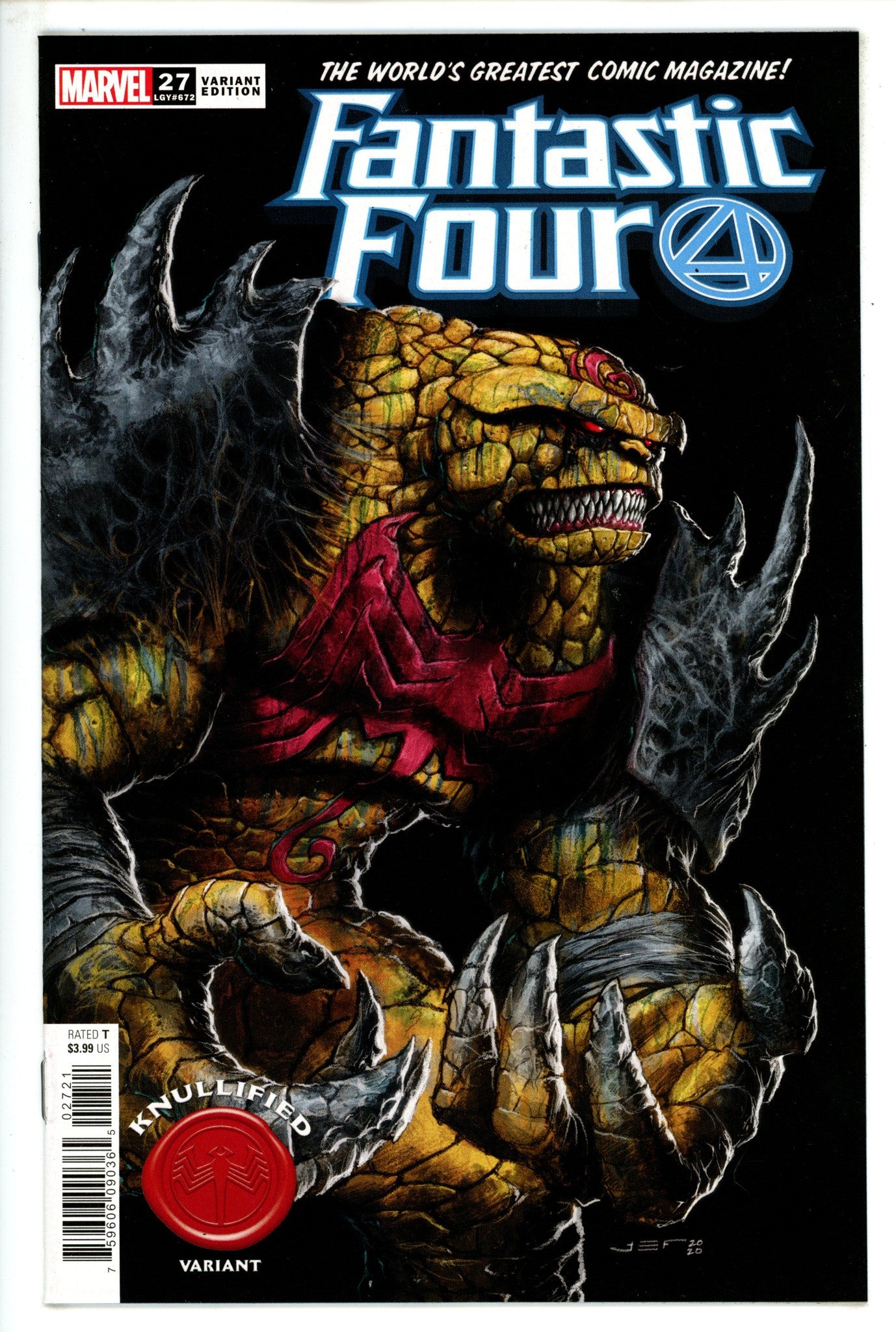 Fantastic Four Vol 6 27 (672) Ferreyra Knullified Variant (2020)