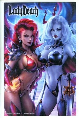 Lady Death Sacrificial Annihilation 1 Khamunaki Double Danger Foil Variant NM+ (2024)