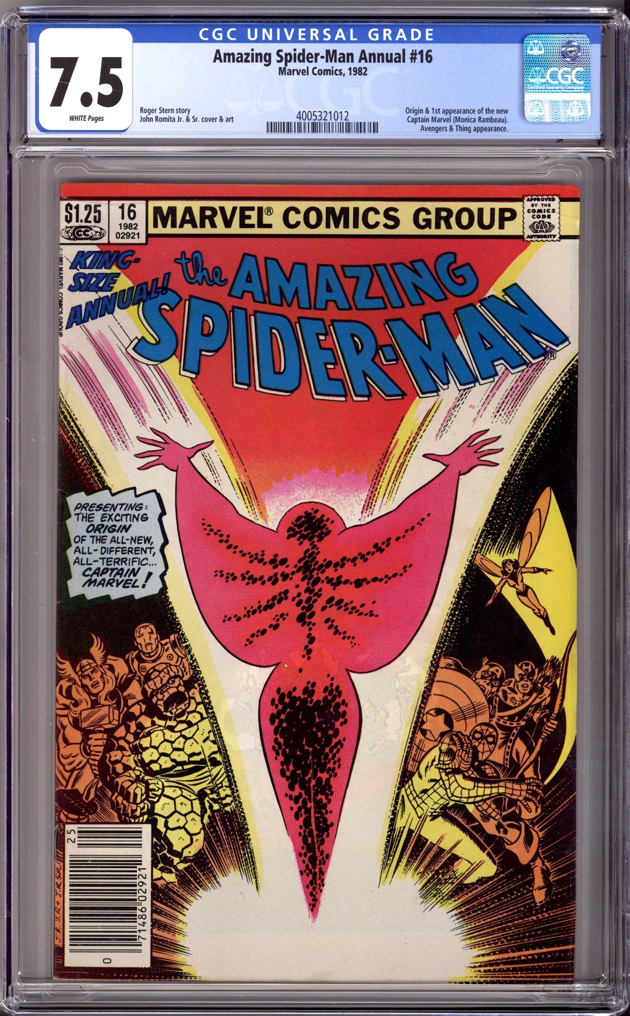 The Amazing Spider-Man Annual Vol 1 16 CGC 7.5 (VF-) (1982) Canadian Price Variant 