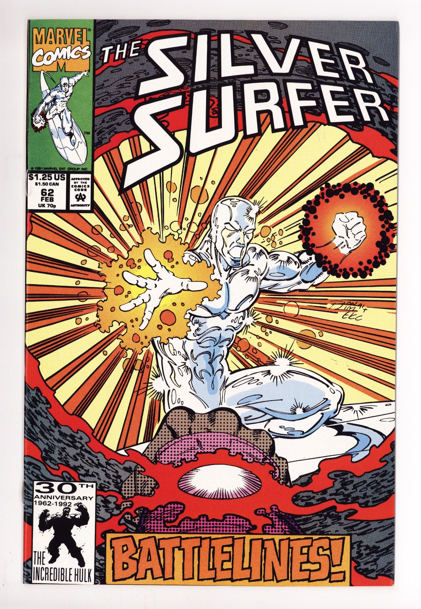 Silver Surfer Vol 3 62 High Grade (1992) 