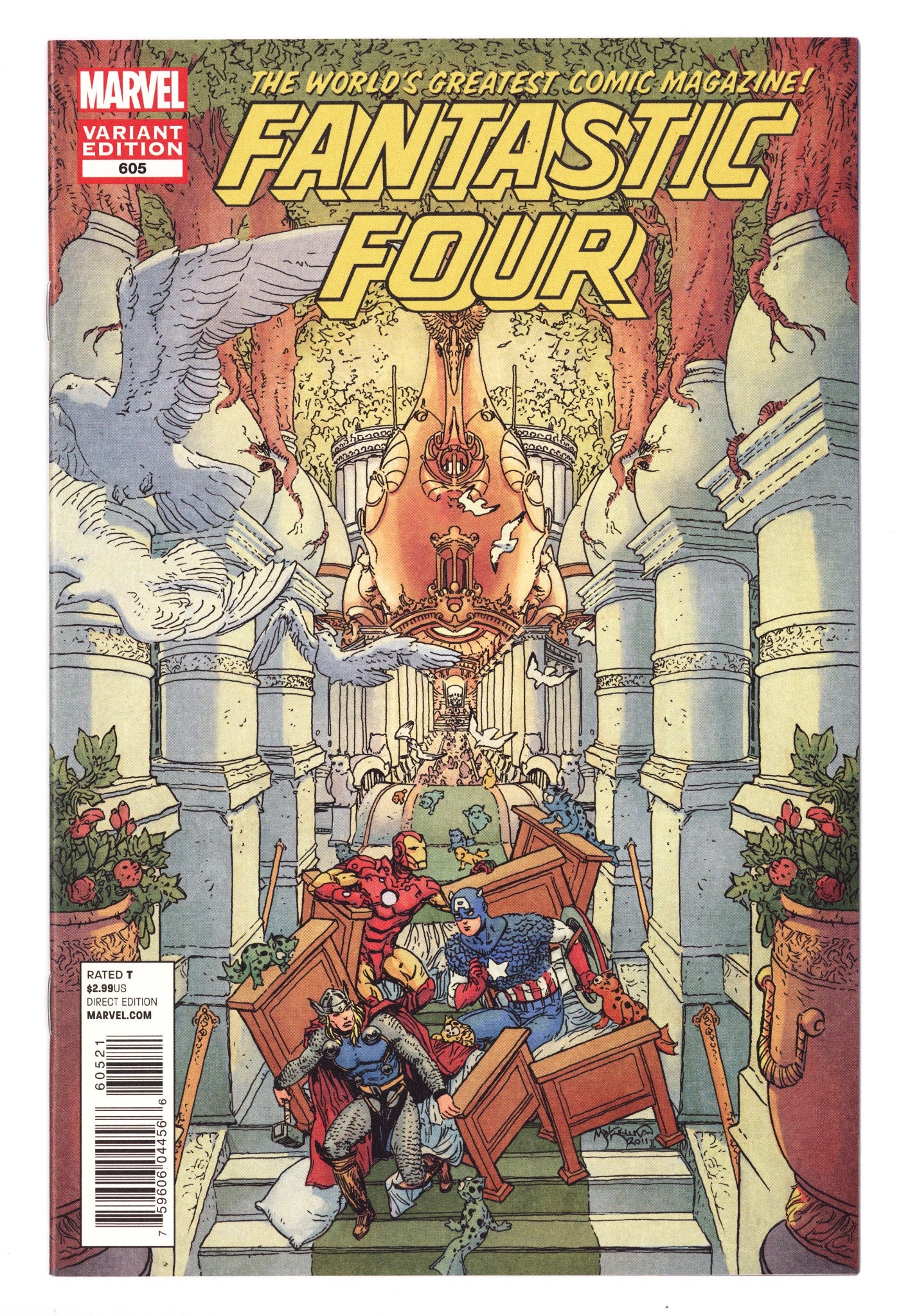 Fantastic Four Vol 3 605 NM- (9.2) (2012) Kaluta Incentive Variant 