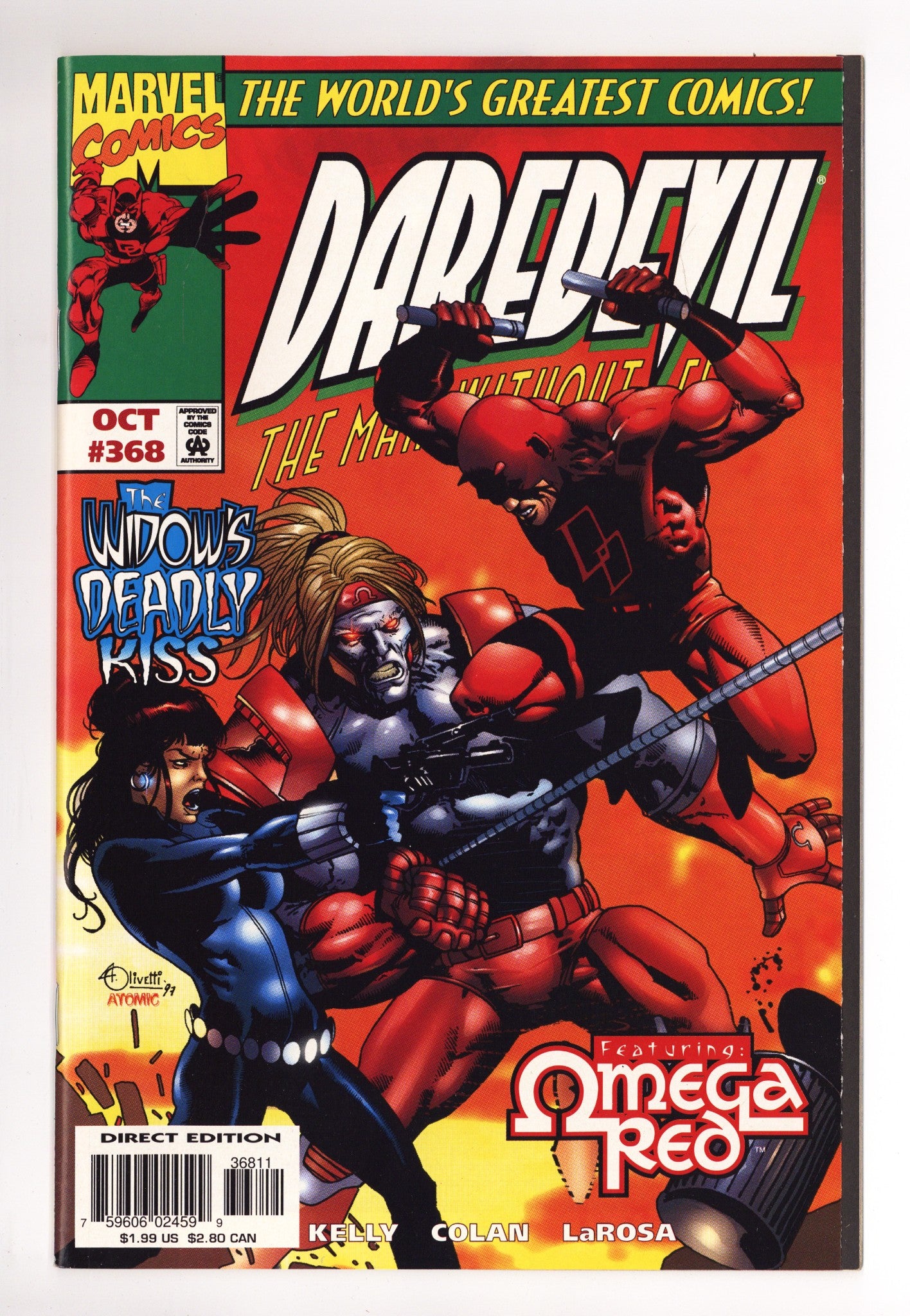 Daredevil Vol 1 368 High Grade (1997) 