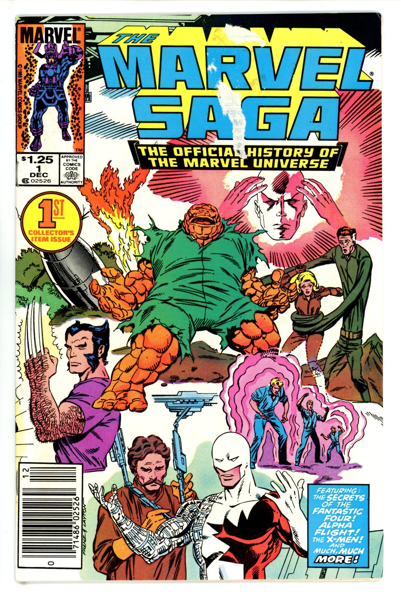 The Marvel Saga the Official History of the Marvel Universe 1 Canadian Variant VG- (1985)