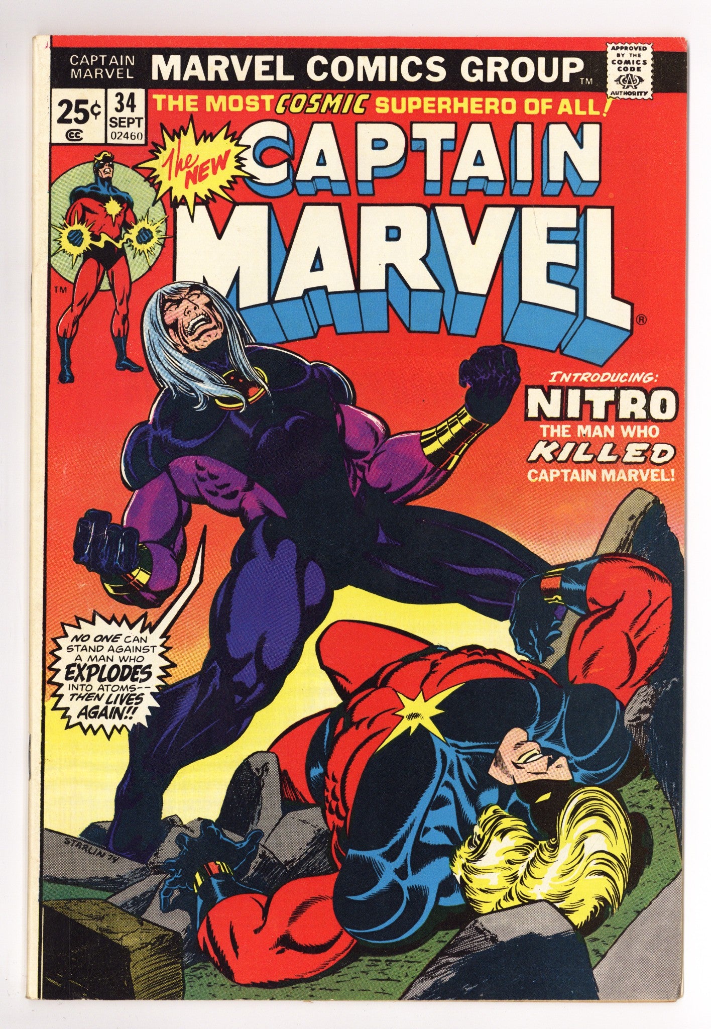 Captain Marvel Vol 1 34 VG/FN (5.0) (1974) 