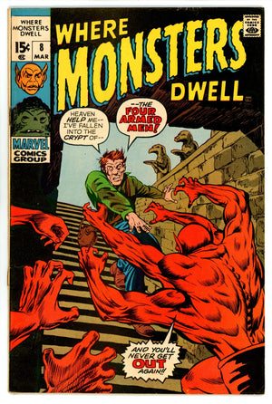 Where Monsters Dwell 8 FN- (5.5) (1971)