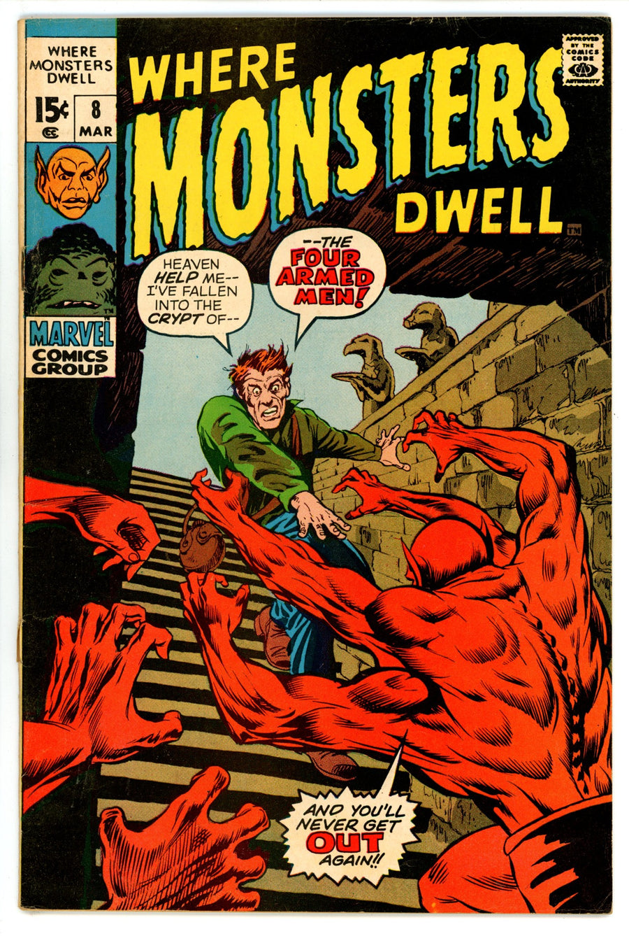 Where Monsters Dwell 8 FN- (5.5) (1971) 