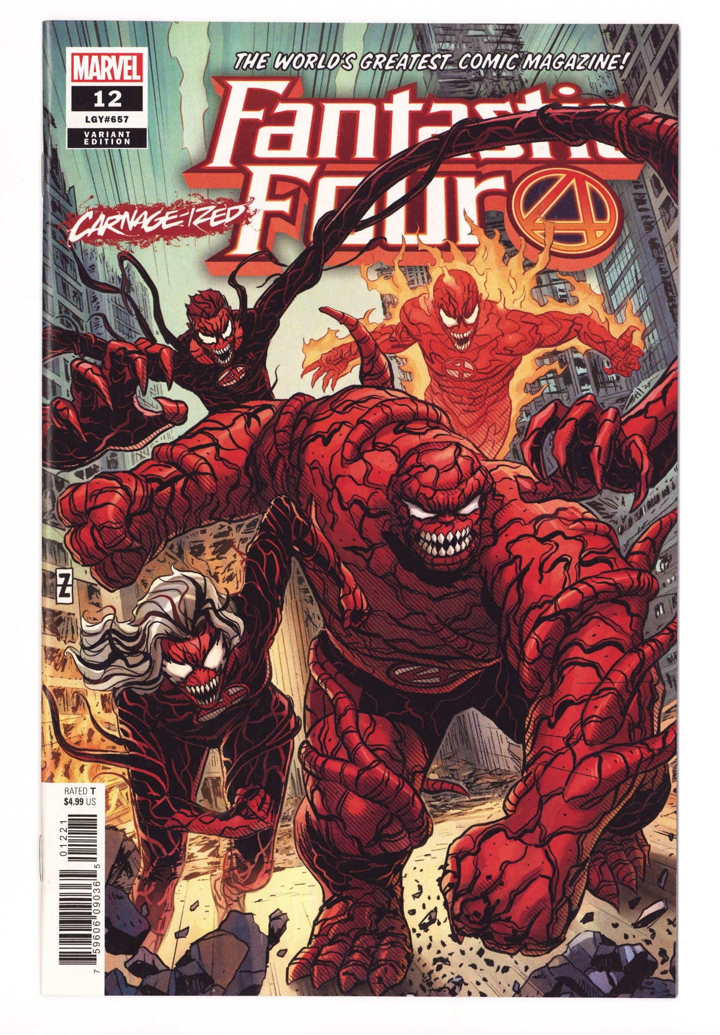 Fantastic Four Vol 6 12 (657) High Grade (2019) Zircher Variant 