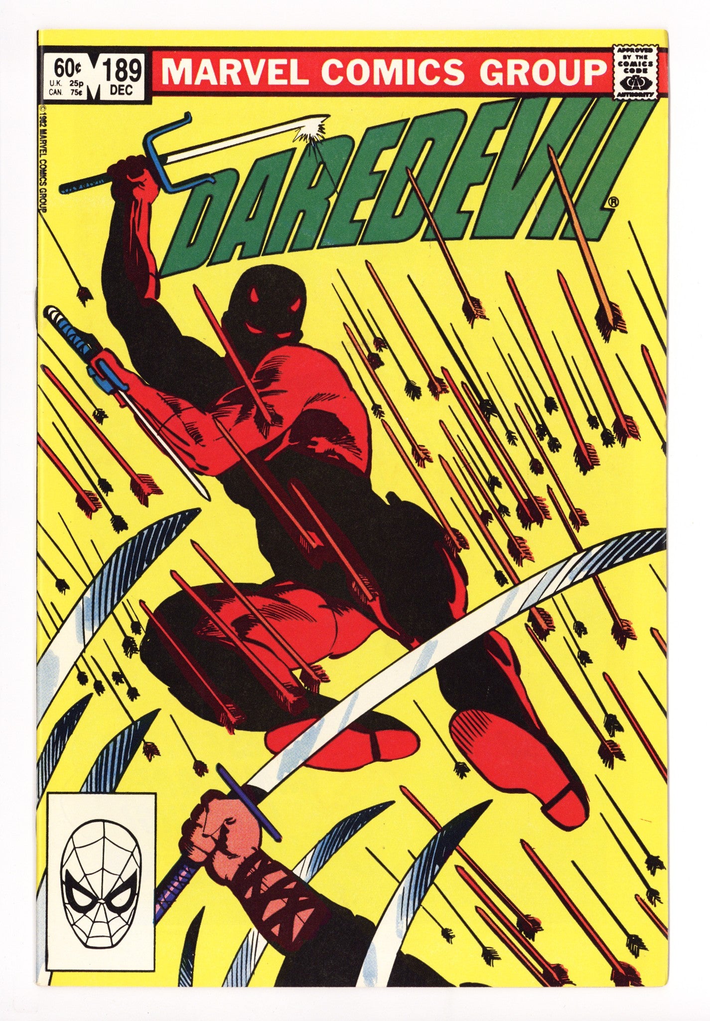 Daredevil Vol 1 189 VF+ (8.5) (1982) 