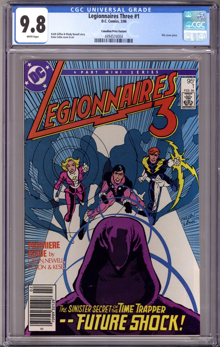 Legionnaires Three [Legionnaires 3] 1 CGC 9.8 (NM/M) (1986) Canadian Price Variant