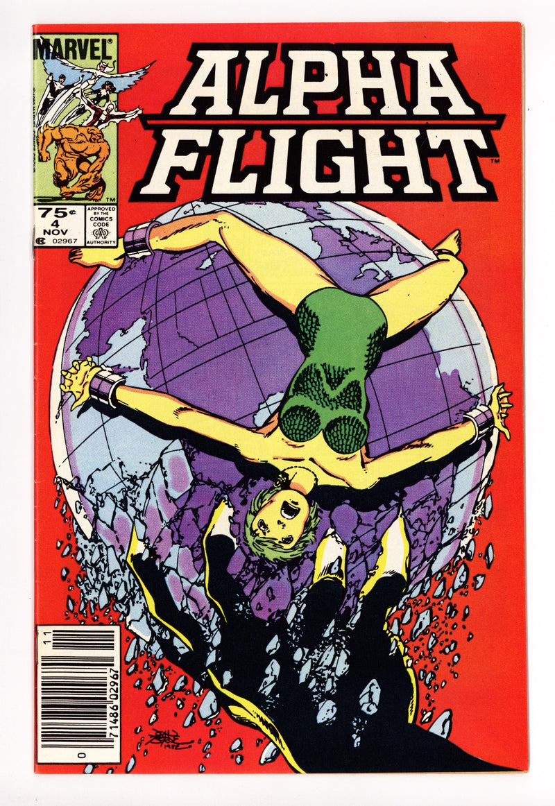 Alpha Flight Vol 1 4  Mid Grade   (1983)     Canadian Price Variant  