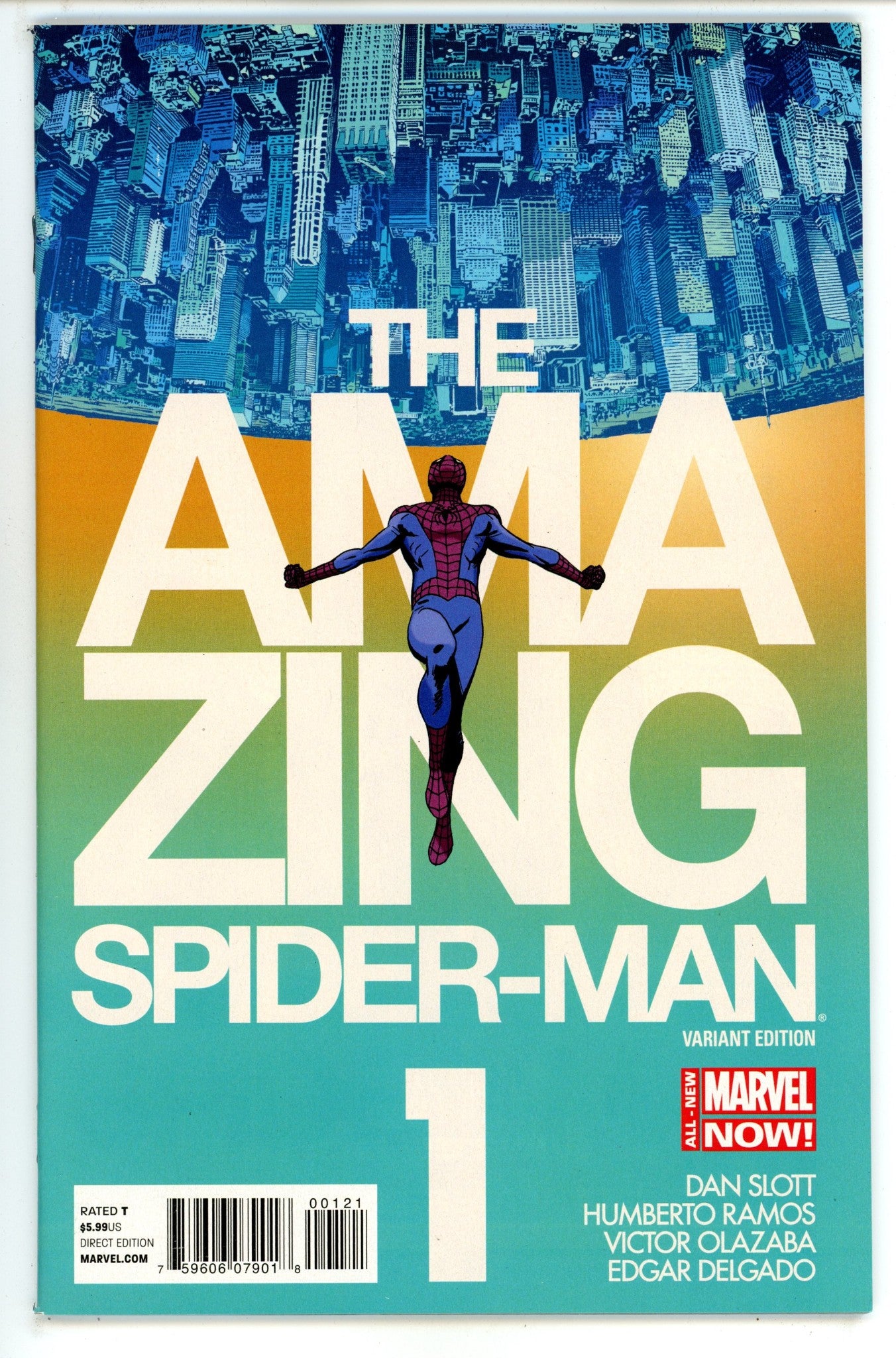 The Amazing Spider-Man Vol 3 1 NM- (9.2) (2014) Martin Incentive Variant 