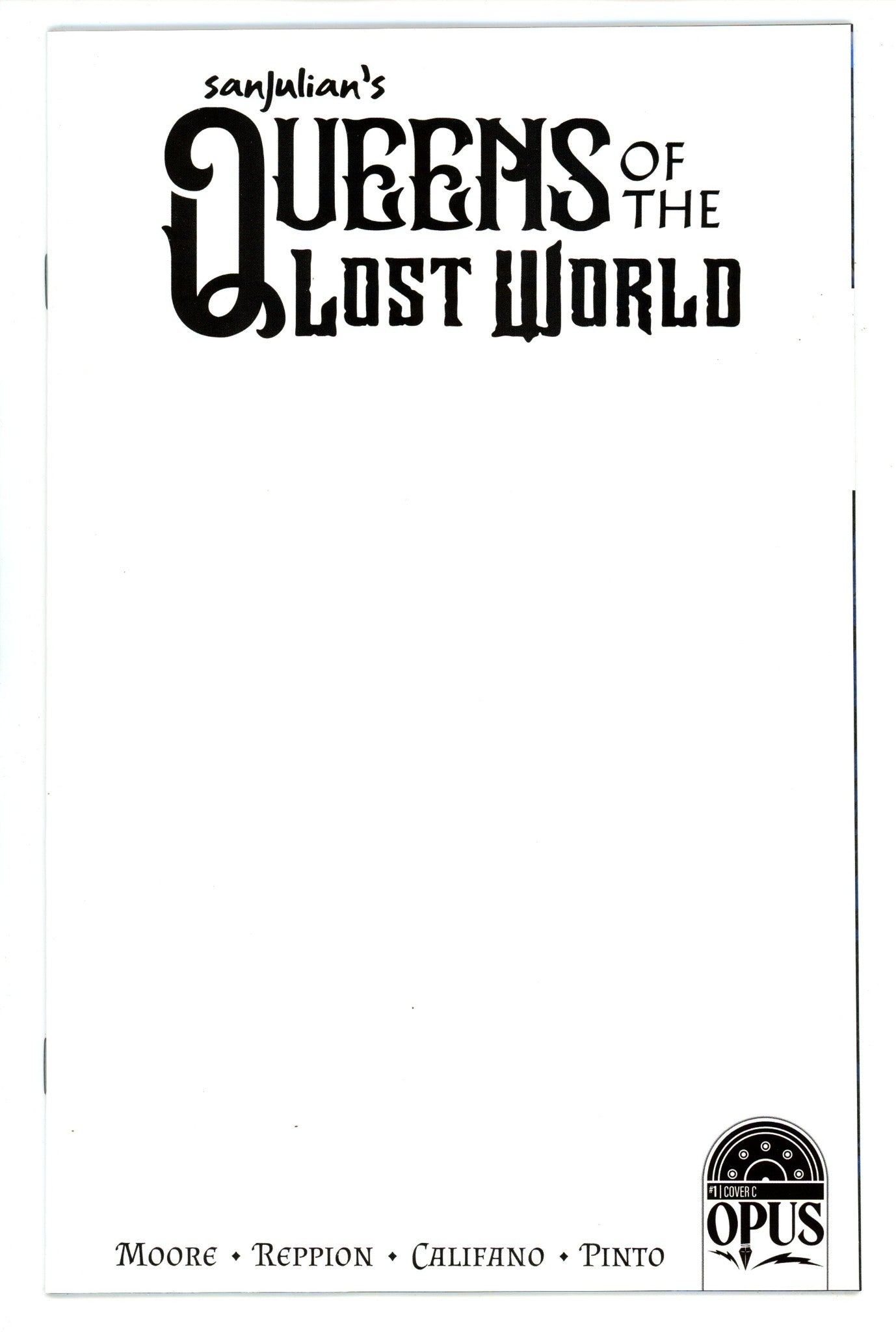 Sanjulian's Queens of the Lost World 1 High Grade (2023) Blank Incentive Variant 
