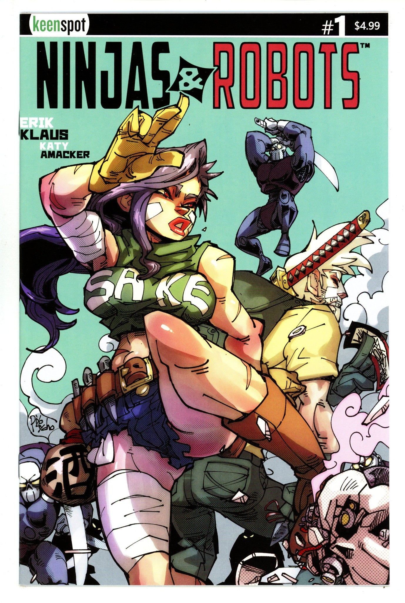 Ninjas & Robots 1 NM- (9.2) (2020) Variant 