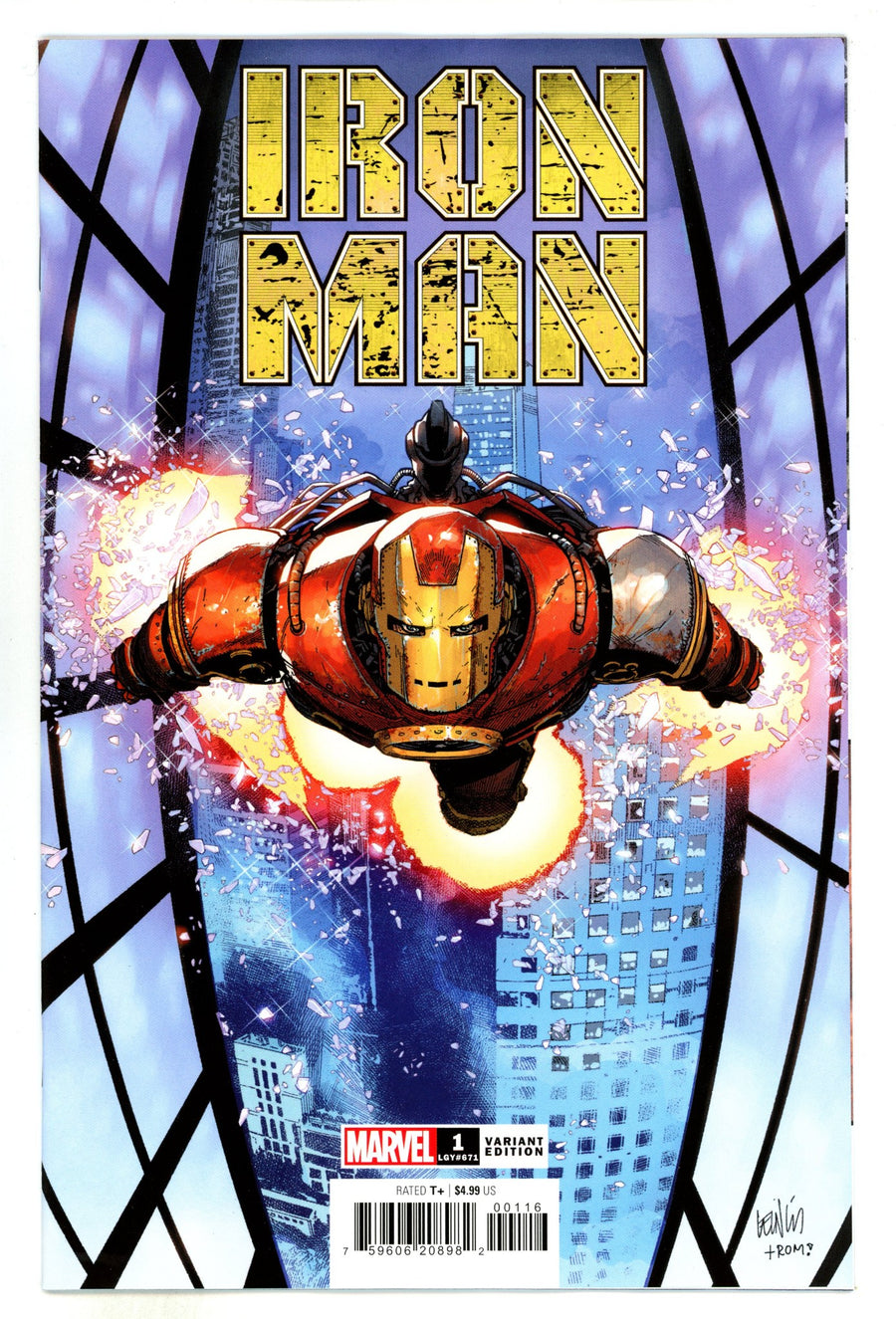 Iron Man Vol 7 1 Yu Incentive Variant NM- (2024)