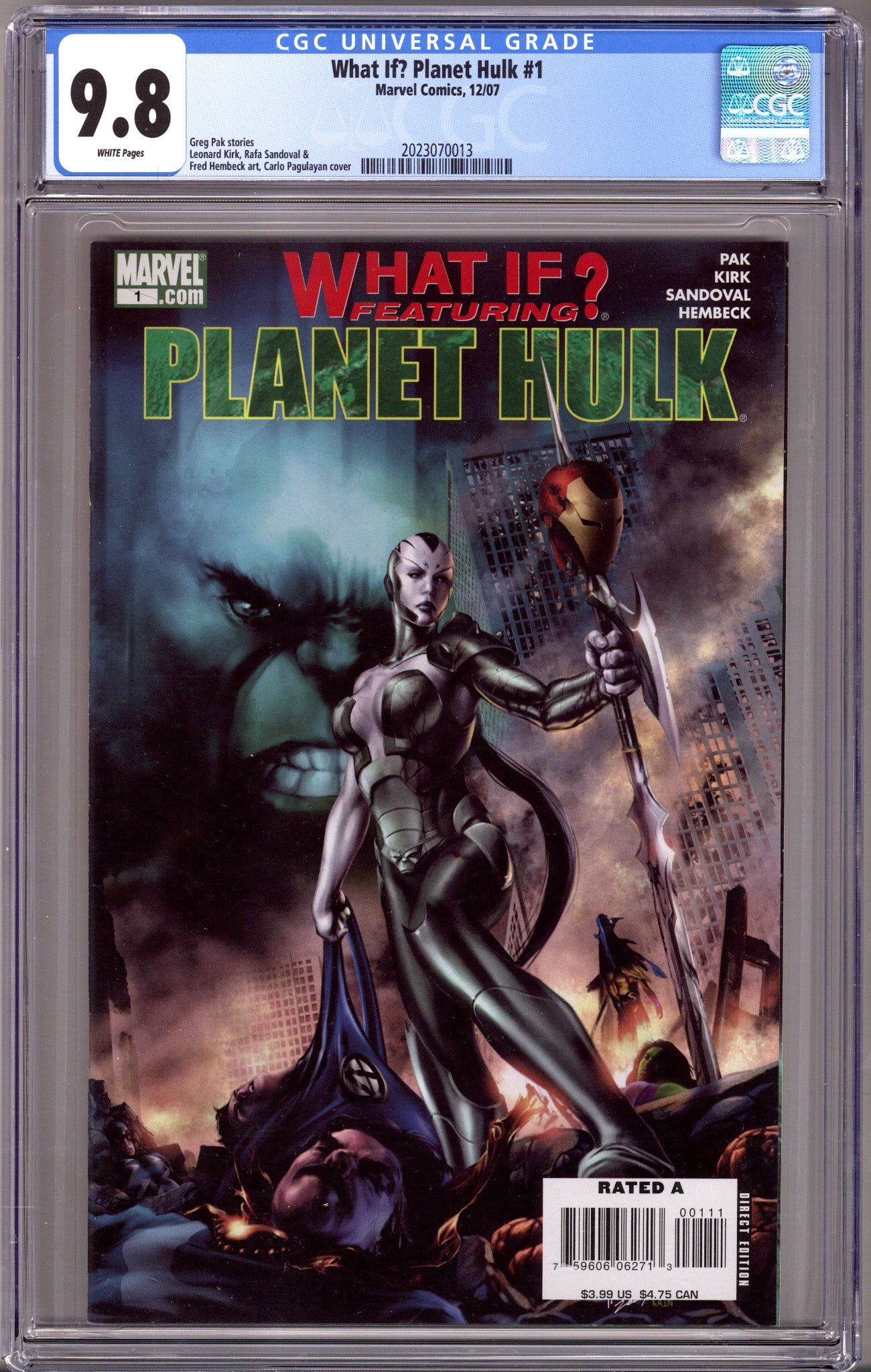 What If? Planet Hulk 1 CGC 9.8 (NM/M) (2007) 