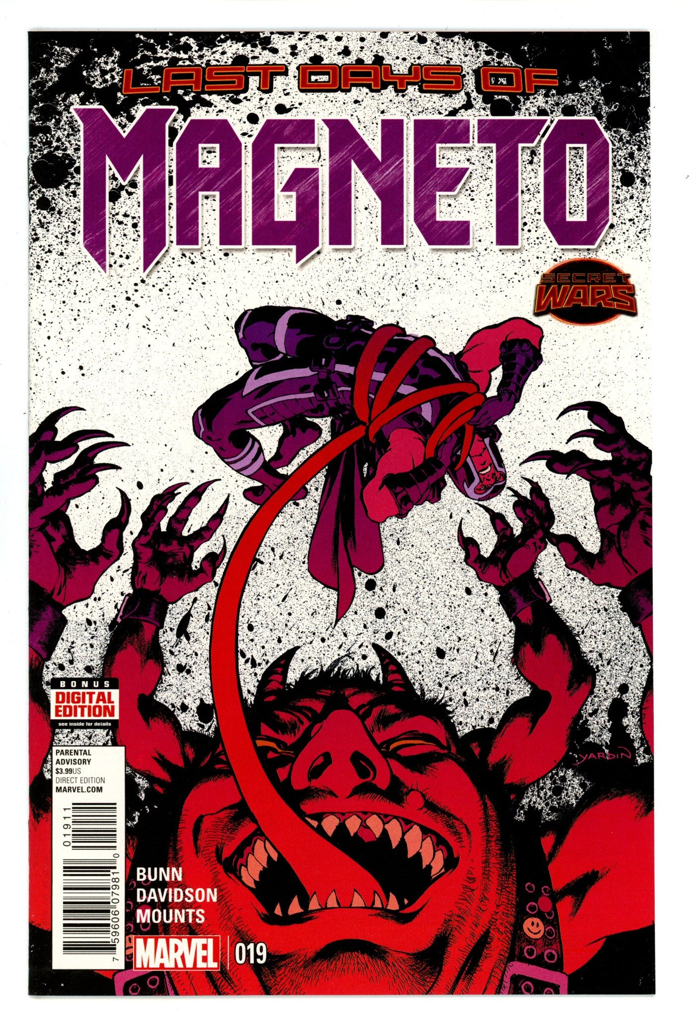 Magneto Vol 3 19 High Grade (2015) 
