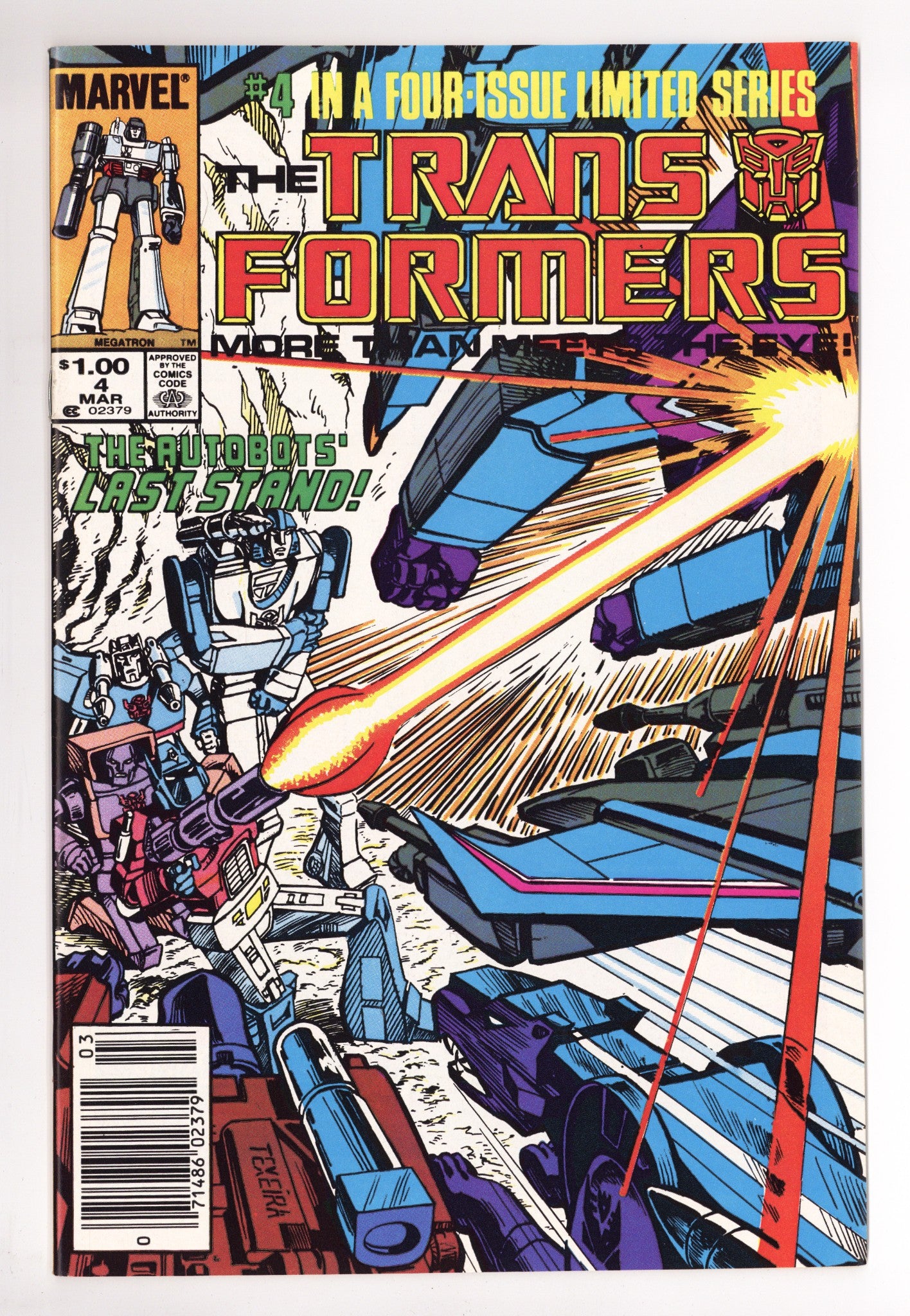 The Transformers 4 VF+ (8.5) (1985) Canadian Price Variant 